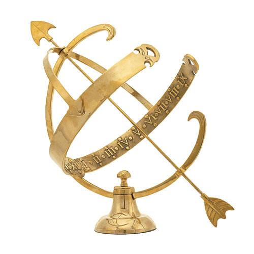 Brass Armillary Sundial